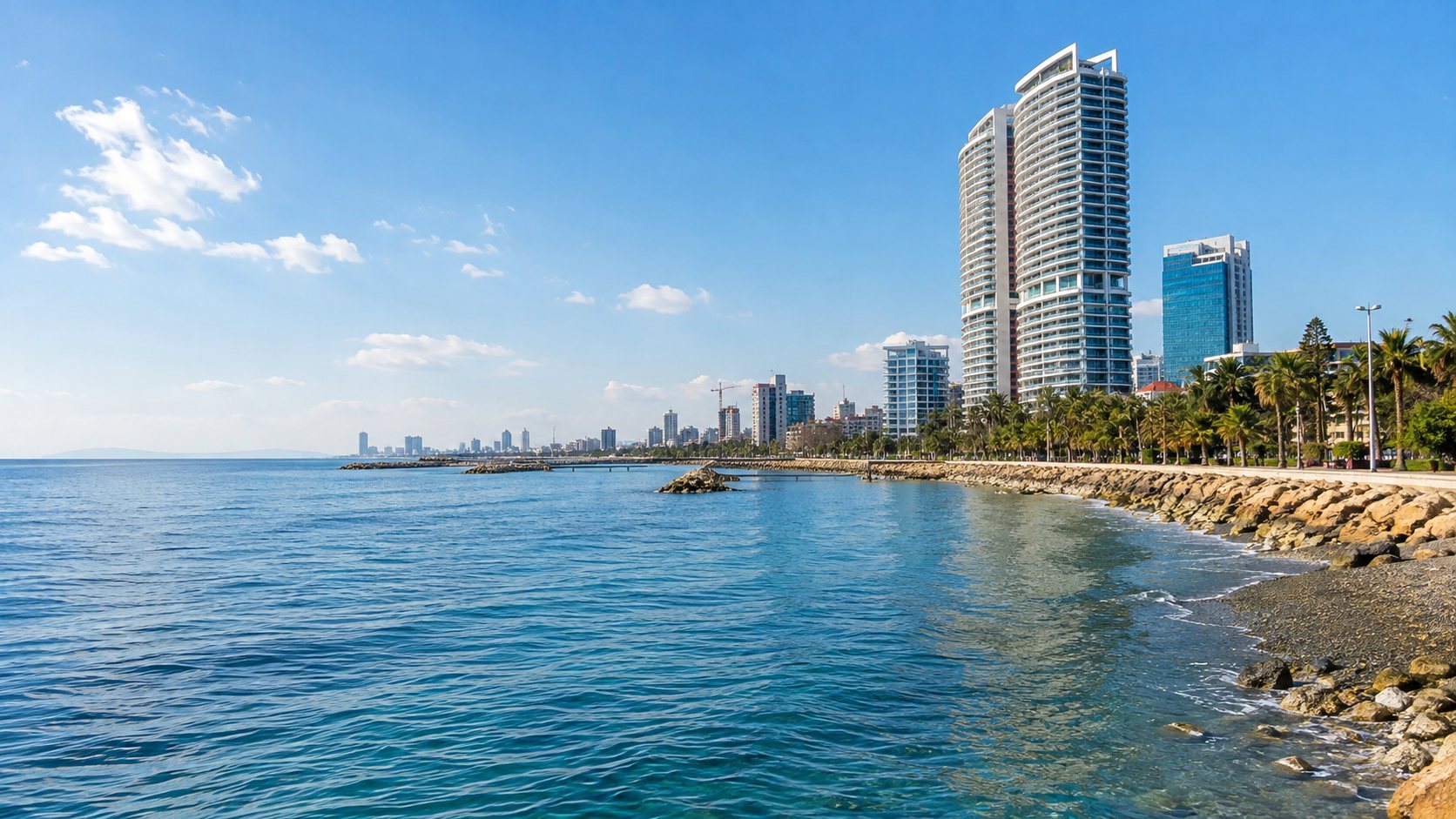 The Limassol seafront